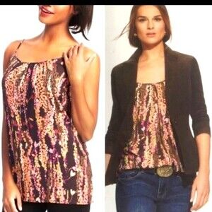 CAbi trellis mosaic top Style 610 size M